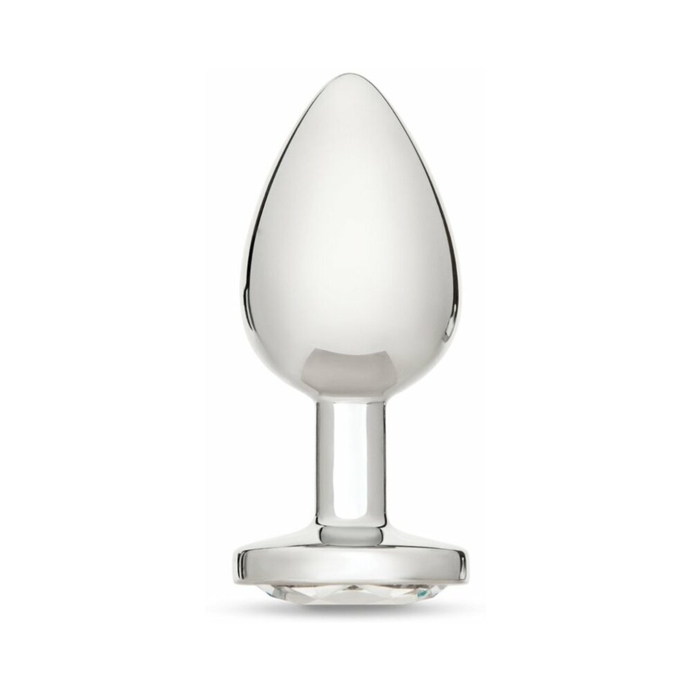 Me You Us Crystal Jewels Metal Plug Clear L-2